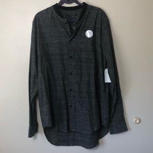 Men’s Mattson Long Sleeve Crew Neck Button Down XL